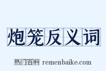 炮笼反义词是什么意思的图片